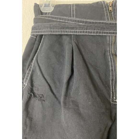 Carmar LA Black Pants with white stitching Distressed  Size 12 NWT - Picture 4 of 7